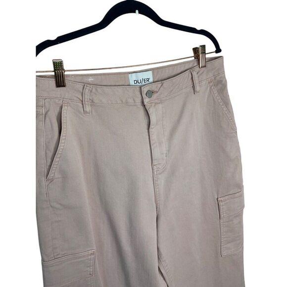 Duer Women's Lux Twill Wide Leg Cargo Pants - Picture 3 of 11